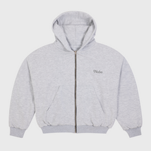 Cargar imagen en el visor de la galería, Heavy &amp; Cozy Melange Grey Zip Hoodie